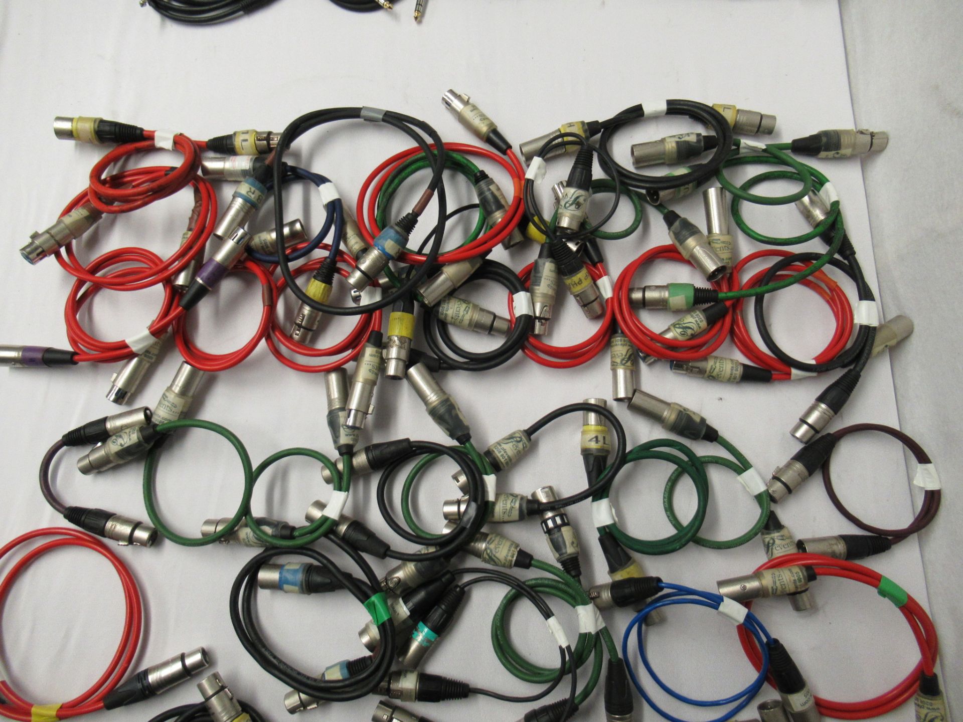 Quantity of XLR and 1/4" jack patch cables - Image 3 of 6