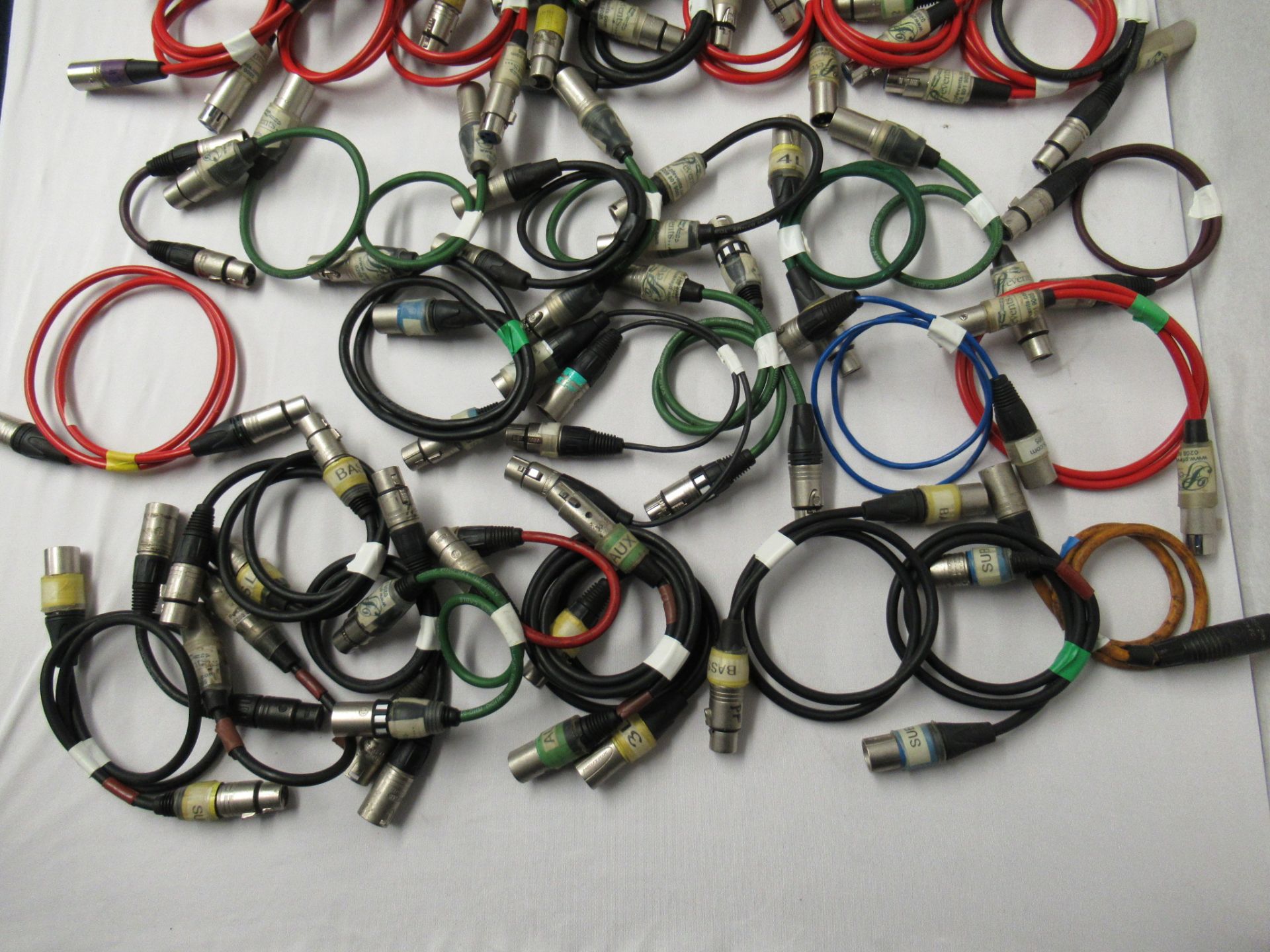 Quantity of XLR and 1/4" jack patch cables - Image 4 of 6