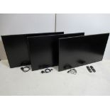 Three Samsung QM50R-B QMR-B Series - 50" LED-backlit LCD display - Crystal UHD - 4K