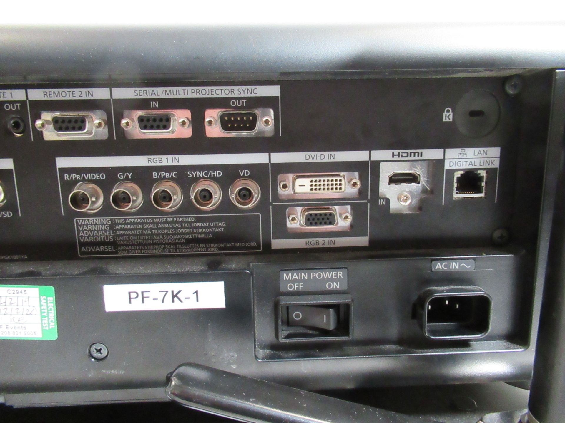 Panasonic PT-RZ770B WUXGA digital light processing projector - Image 7 of 19