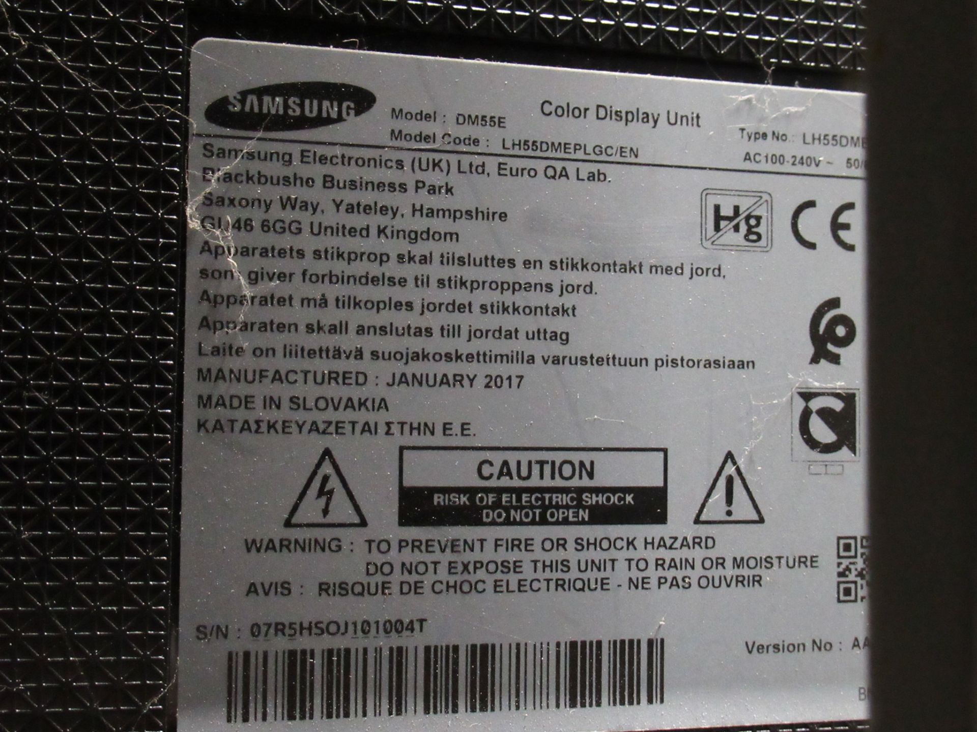 Samsung DM55E 55" LED-backlit LCD display - Full HD - Image 2 of 3