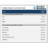 Complete Catalogue Index