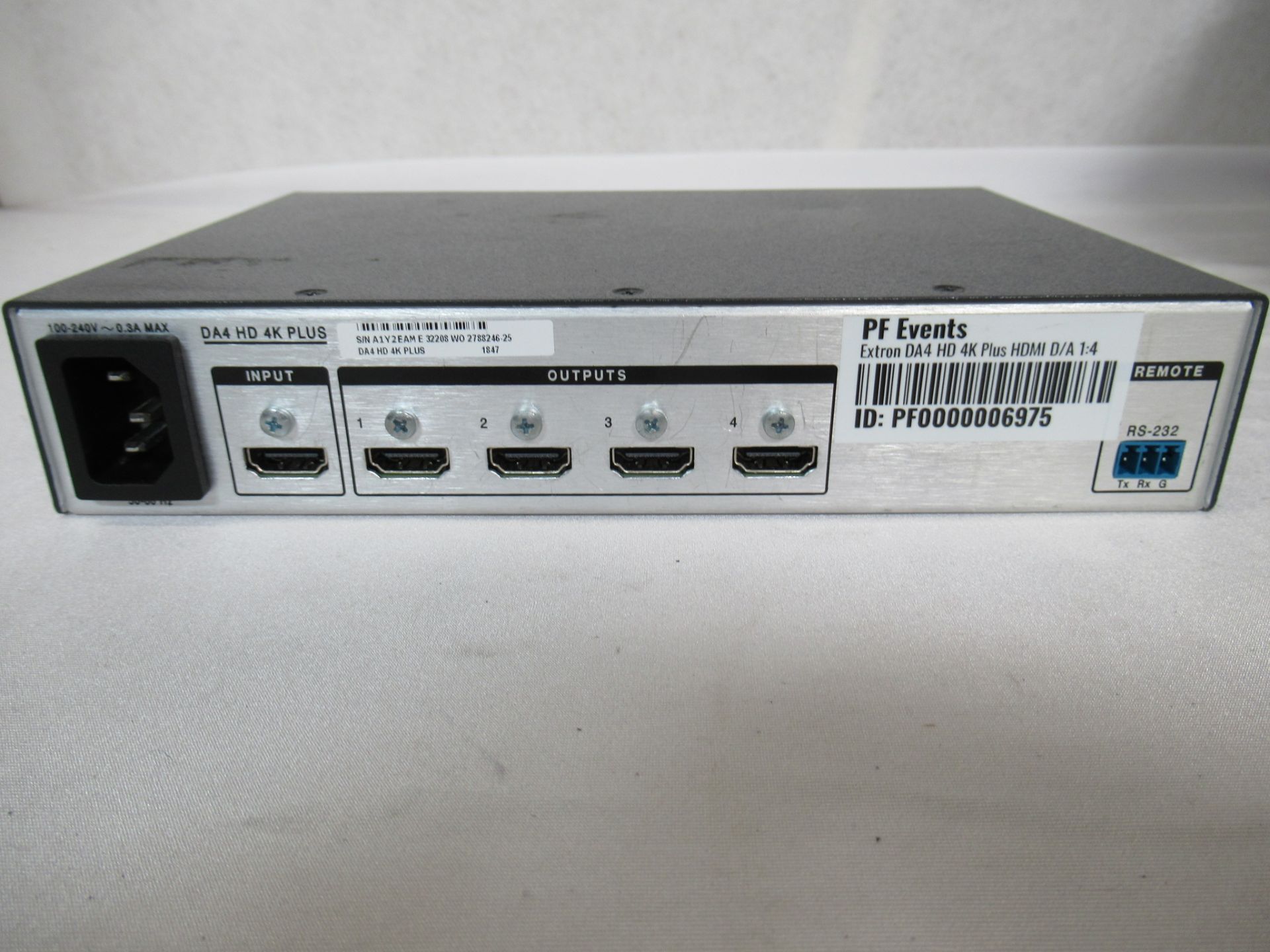 Extron DA4 HD 4K Plus 1:4 HDMI 4K distribution amplifier - Image 5 of 9