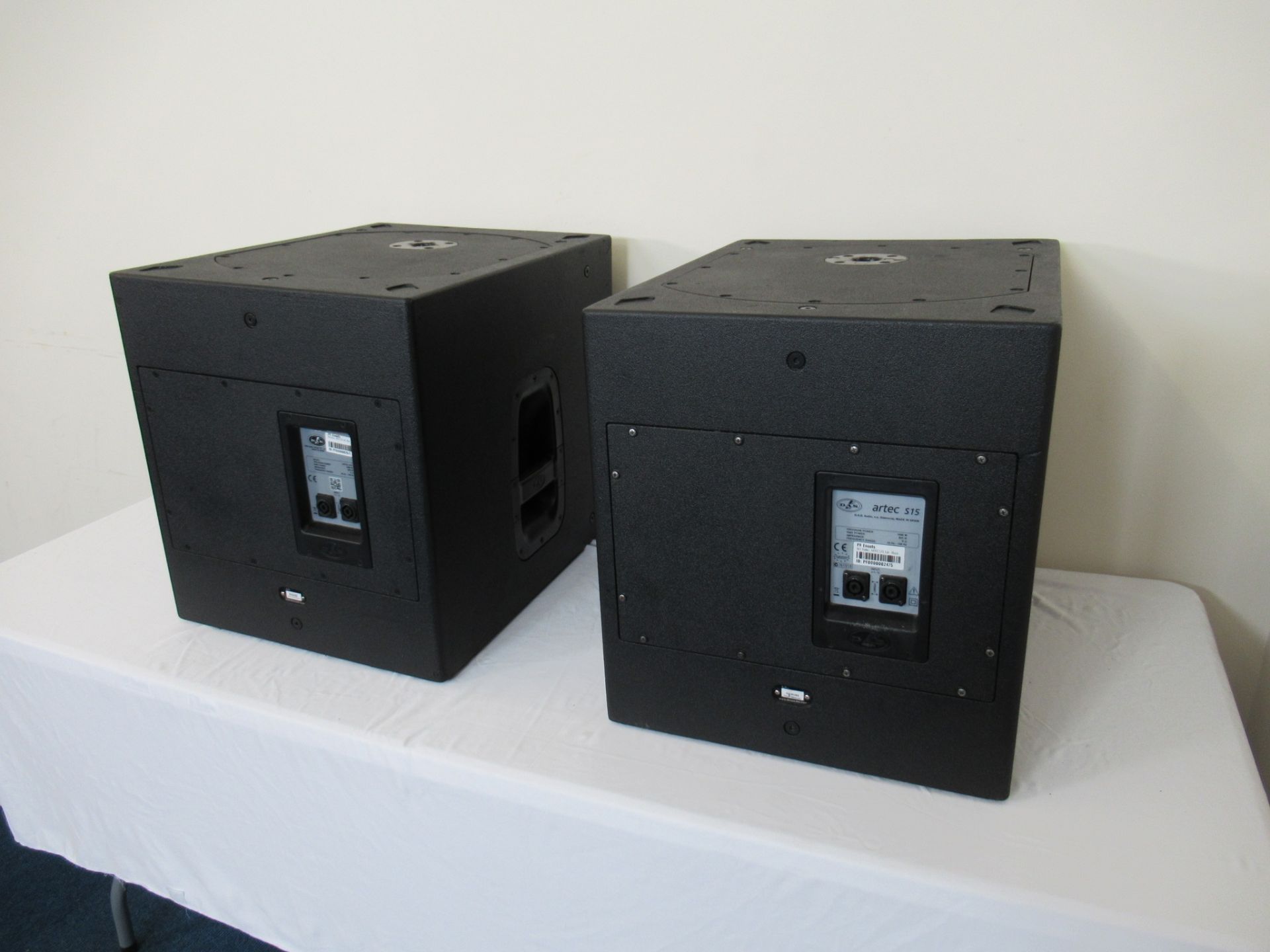 (2) DAS Audio Artec-S15 Black Subwoofers - Image 5 of 10
