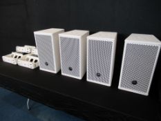 (4) DAS Audio Artec-508 White Speakers