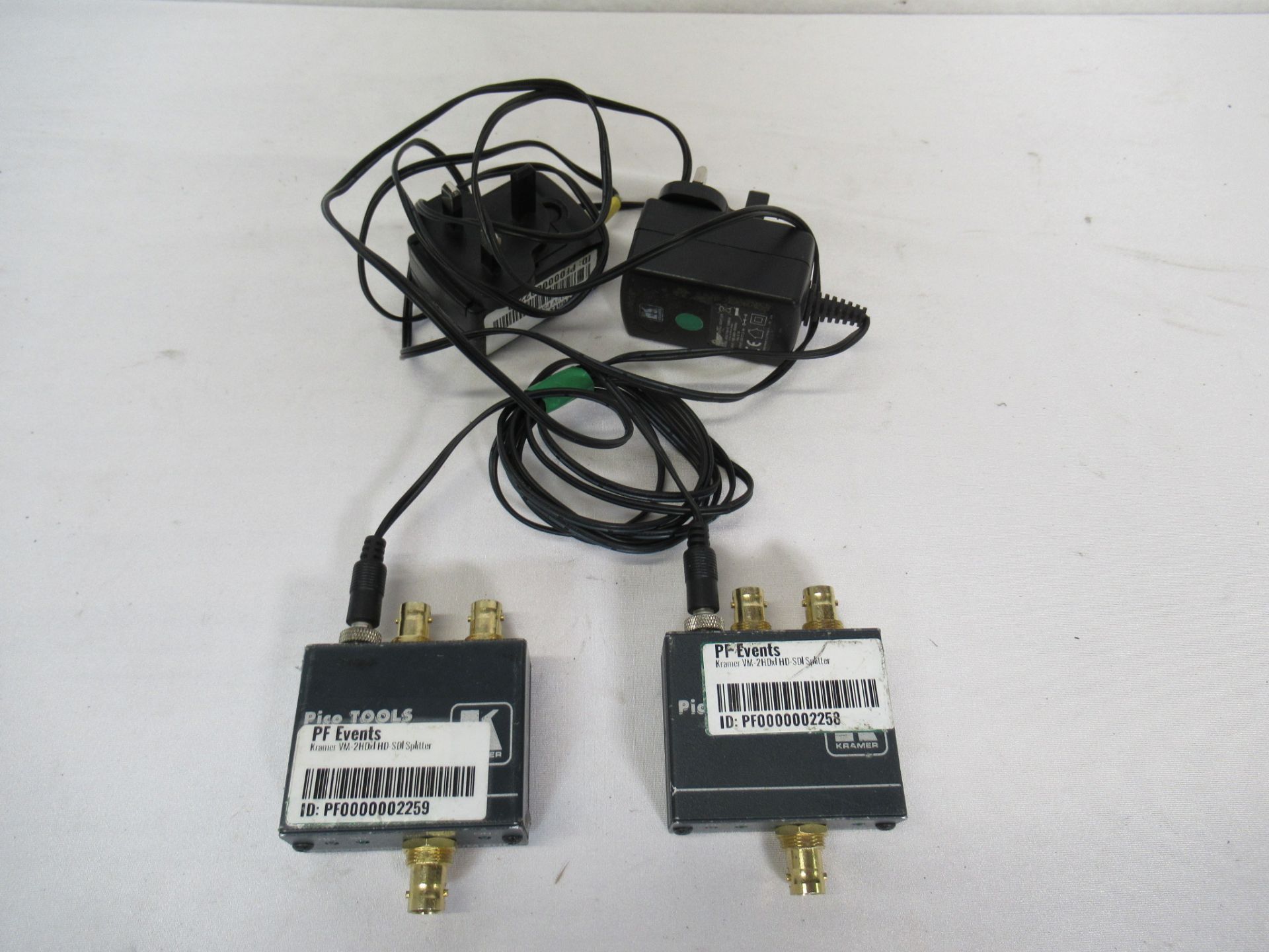 (2) Kramer VM-2HDXL 3G HD/SD SDI distributor amplifiers