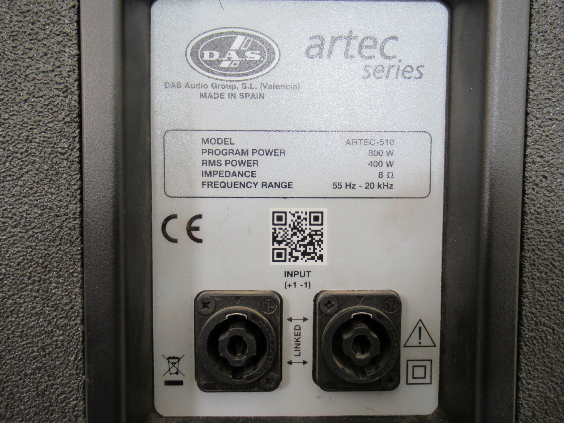 (2) DAS Audio Artec-510 Black Speakers - Image 6 of 14