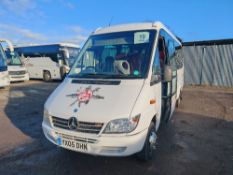 YX05 DHN - Mercedes Sprinter 413 CDI Ferqui Optare Soroco 16 seat minibus