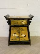 A contemporary Chinese style chinoiserie style altar cabinet