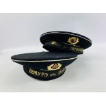 Two 20th century Russian sailors hats