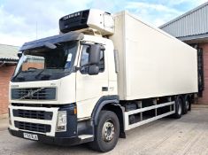 1 x 2009 Volvo FM300 Refrigerated Box Truck Featuring a 500kg Meat Lift - MOT Expiry: June 2026
