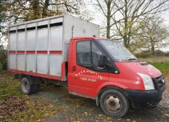 1 x 2007 Ford 350 LWB Cattle Box Livestock Truck with Rear Ramp