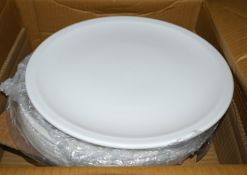 12 x Steelite Performance Simplicity White 28cm Porcelain Pizza/Sharing Plates - New Box of 12