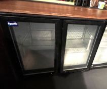 1 x Prodis Two Door Backbar Bottle Cooler