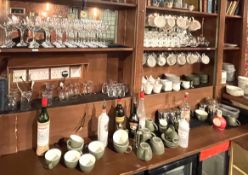 1 x Large Assorted Collection of Bar Accessories - Includes Glasses, Wine Bottle Coolers, Mixers