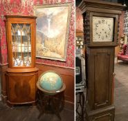 1 x Assorted Collection to Include a Vintage World Globe, Corner Display Cabint with Contents
