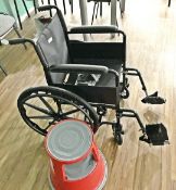 1 x Wheelchair and Kick Step - Good Clean Condition