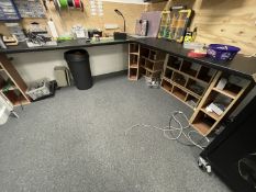 1 x Engineers Workbench with Contents - Includes 15 x Cube Shelves, Worktops, Tools, Circuit Boards
