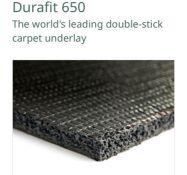 5 x Rolls Of Duralay Durafit 650 Contract Carpet Underlay - 75Sqm - RRP £515.00 - Ref: NWF231 -