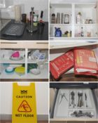 1 x Large Assorted Collection of Kitchen Accessories - Includes Cutlery with Trays, Cups, Fire