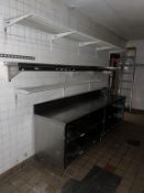 STAINLESS STEEL PREP STATION & RACK