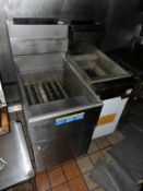 (2) STAINLESS STEEL DEEP FRYERS