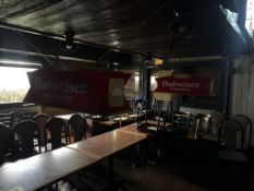 (2) BUDWEISER HANGING DECOR LIGHTS