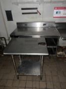 (2) STAINLESS STEEL TABLES
