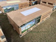 UNUSED 23x22FT DOUBLE GARAGE METAL SHED