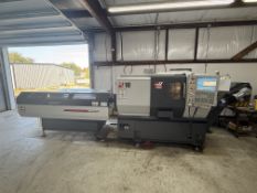 Haas ST-10 CNC Lathe, S/N 3095076, 2013, with Servo Bar 300 Feeder - Loc. Destin, FL