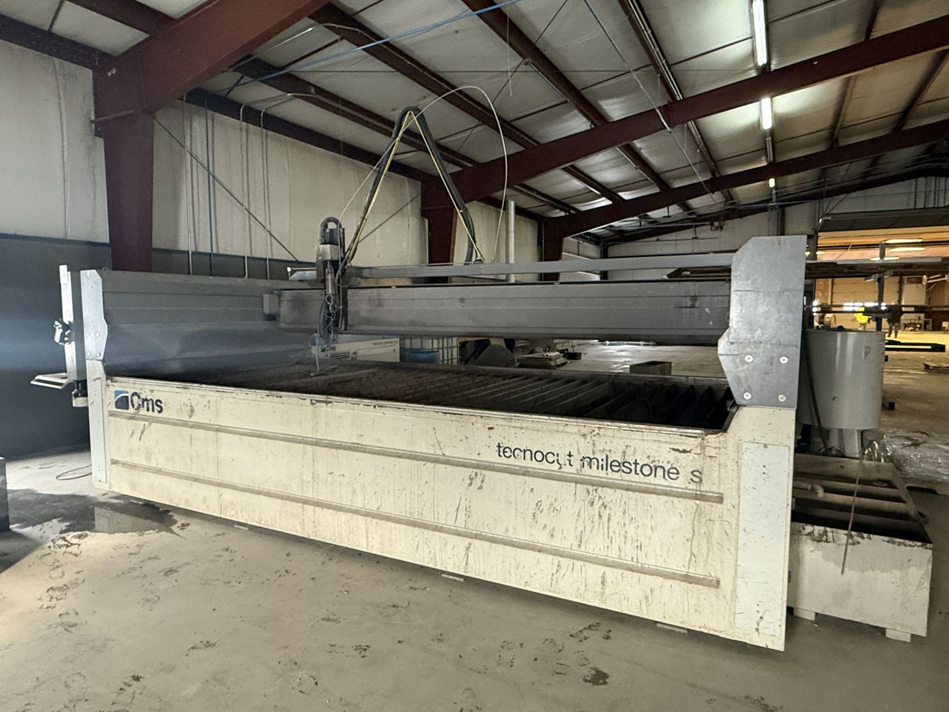 CMS technocut Milestone S 7' x 14' CNC Water Jet Cutting System, S/N ...