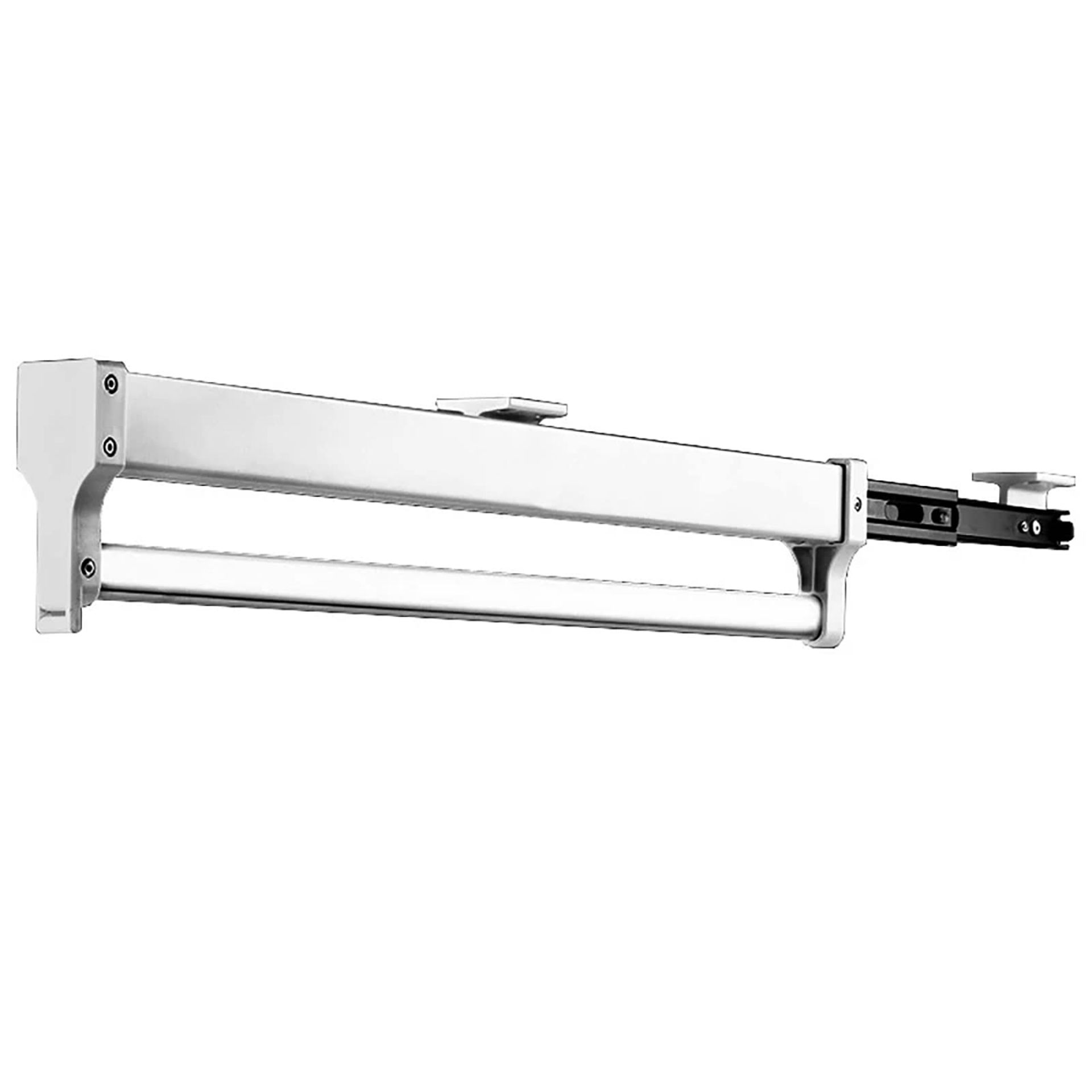 RRP £57.79 Pull Out Clothes Hanger Rod Adjustable Wardrobe Clothing Rail Hanger Rack Bar