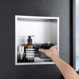 RRP £76.90 KINKIBOS Wall Niche Shower Stainless Steel