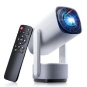 RRP £52.66 Mini Projector with Wifi and Bluetooth 4K Support