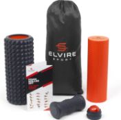 RRP £35.12 Elvire Foam Roller Set 5-in-1 Deep Tissue Massage Roller