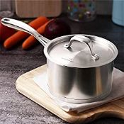 RRP £51.77 HOMICHEF Matte Polished Nickel Free Stainless Steel