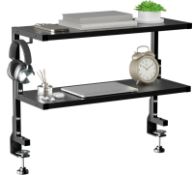 RRP £51.83 PUTORSEN 2-Tier Clamp-On Desk Shelf