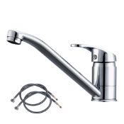 RRP £24.49 Classic Kitchen Sink Mixer Tap One-Handle Low Arc Kitchen