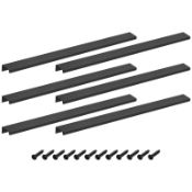 RRP £22.65 Sourcing Map Black Aluminum Alloy Cabinet Finger Edge Pull