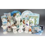 Assorted collection of Royal Doulton Gift Collection and Beswick "The Snowman" figures including