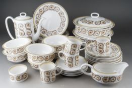 A Susie Cooper "Venetia" C2039 pattern part dinner service, comprising two tureens and covers, a