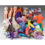Four vintage 1970s fashion dolls to include: 1. Dollikin – a multi-jointed fashion doll with