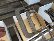 Lot with (2) Various Size C-Clamps