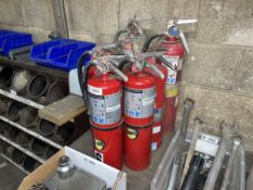 Lot with (7) Various Fire Extinguishers