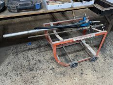Manual Crank Fluid Pump with Barrel Dolly