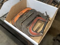 Lot with (5) Various Size C-Clamps