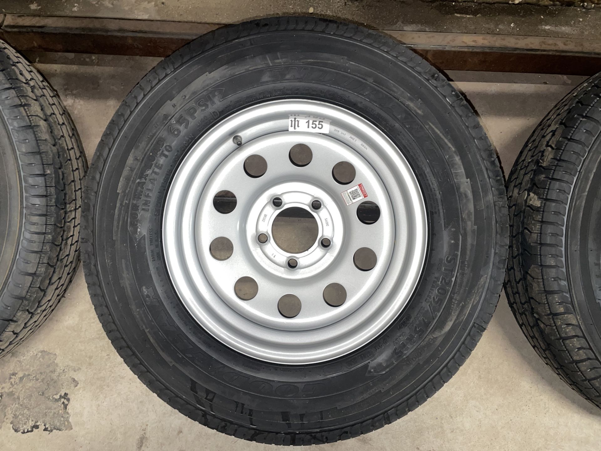 Good Year Endurance ST205/75R15 Trailer Tire with 5-Lug Wheel Rim
