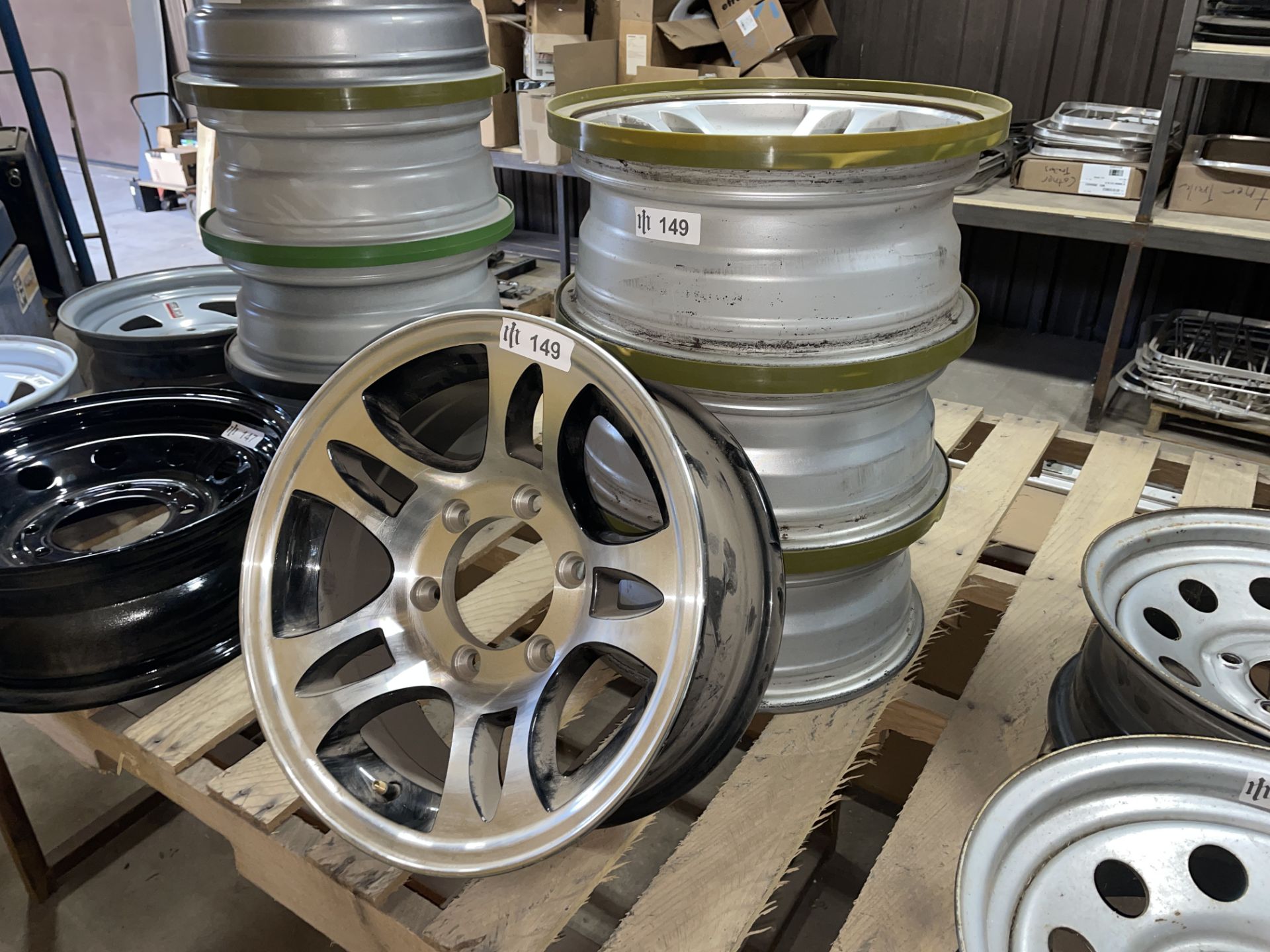 Lot of (4) Aluminum Wheel Rims, 15
