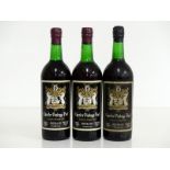 3 bts Morans Charter Vintage Port (Sandeman) 1970 bottled in Bristol 1973, base of neck or better,