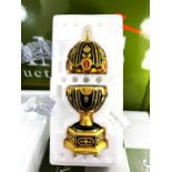 House Of Faberge 24 Carat Gold Imperial Jewelled Egg Chess Set,Unused Example